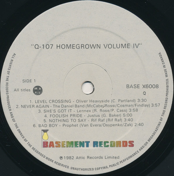 Various - Q107 Homegrown - Volume IV