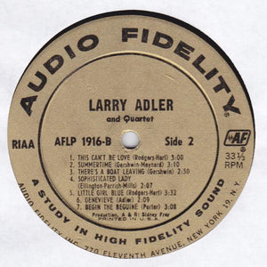 Larry Adler And Quartet - Harmonica Virtuoso 1959 - Quarantunes