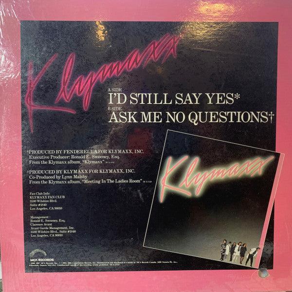 Klymaxx - I'd Still Say Yes (12" Version) - 1987 - Quarantunes