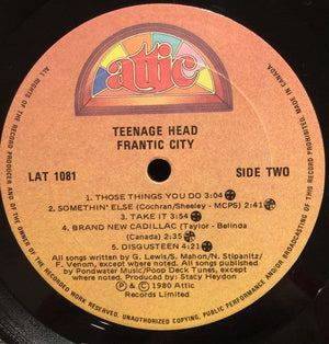 Teenage Head - Frantic City 1980 - Quarantunes