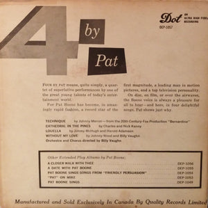 Pat Boone - Four By Pat