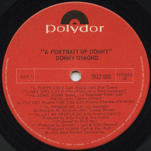Donny Osmond - Portrait Of Donny 1972 - Quarantunes