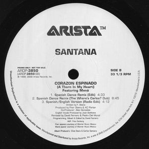 Santana - Corazon Espinado (A Thorn In My Heart) - 2000 - Quarantunes