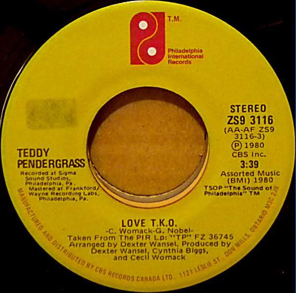 Teddy Pendergrass - Love T.K.O. / I Just Called To Say 1980 - Quarantunes