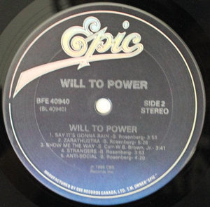 Will To Power - Will To Power 1988 - Quarantunes