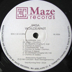 Saga - Worlds Apart - 1981 - Quarantunes