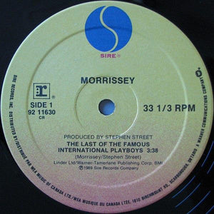 Morrissey - The Last Of The Famous International Playboys - Quarantunes