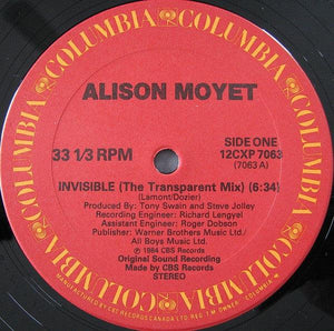 Alison Moyet - Invisible - 1985 - Quarantunes