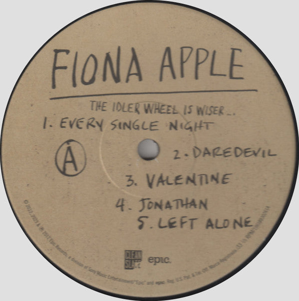 Fiona Apple - The Idler Wheel Is Wiser Than The Driver Of The Screw And Whipping Cords Will Serve You More Than Ropes Will Ever Do