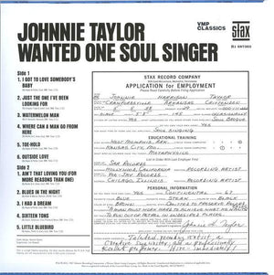 Johnnie Taylor - Wanted One Soul Singer - Quarantunes