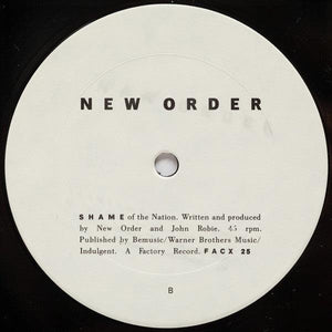 New Order - State Of The Nation / Shame Of The Nation 1986 - Quarantunes