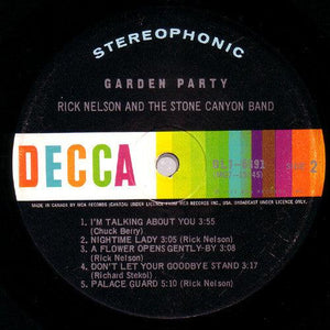 Rick Nelson And The Stone Canyon Band - Garden Party 1972 - Quarantunes