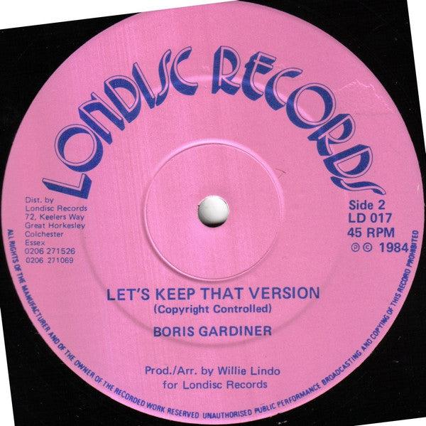 Boris Gardiner - Let's Keep It That Way (12") 1984 - Quarantunes