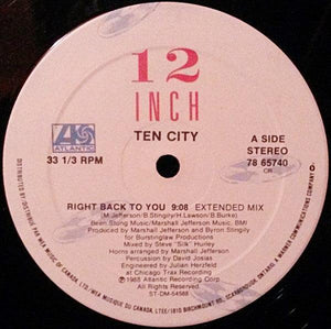 Ten City - Right Back To You - 1988 - Quarantunes