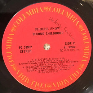 Phoebe Snow - Second Childhood - Quarantunes