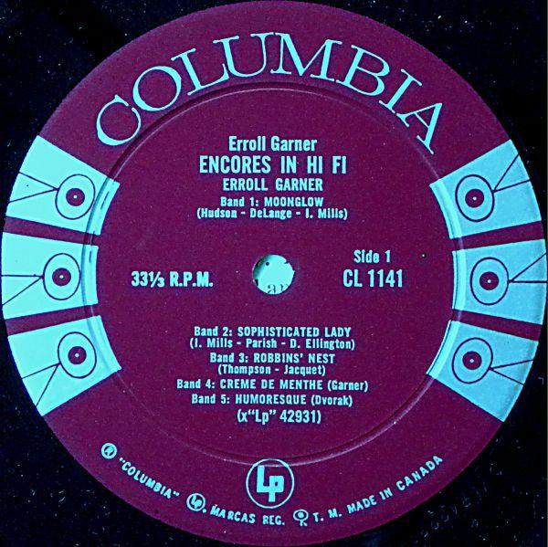 Erroll Garner - Encores In Hi Fi - 1958 - Quarantunes