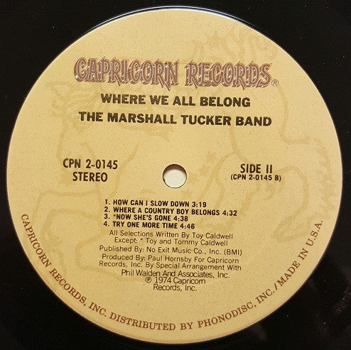 The Marshall Tucker Band - Where We All Belong