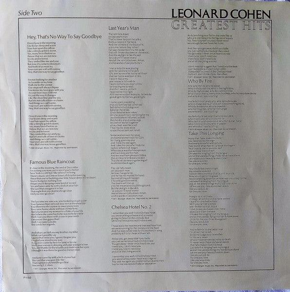 Leonard Cohen - The Best Of - Quarantunes