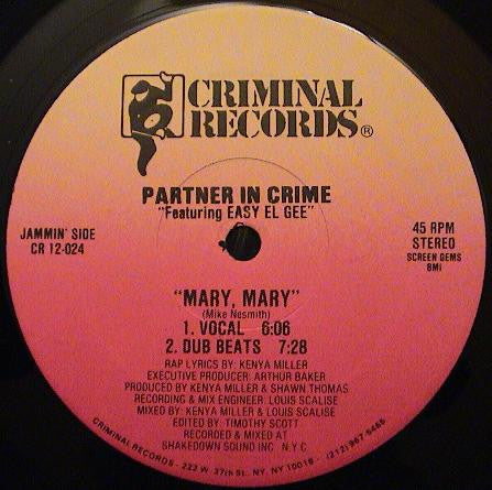 Partner In Crime - Do You Know What I'm Saying / Mary, Mary