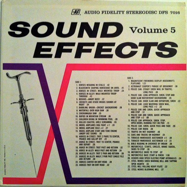 No Artist - Sound Effects, Volume 5 1963 - Quarantunes