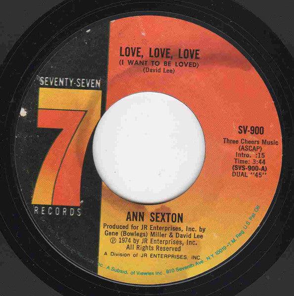 Ann Sexton - Love, Love, Love (I Want To Be Loved) / You're Losing Me 1974 - Quarantunes