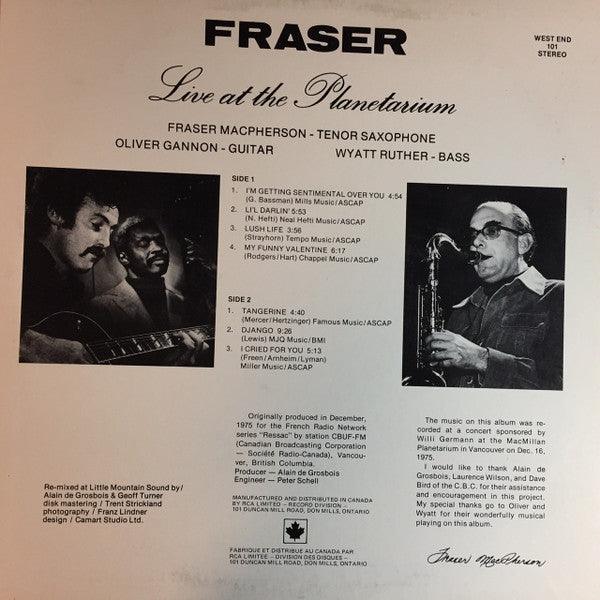 Fraser - Live At The Planetarium 1976 - Quarantunes