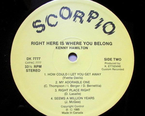 Kenny Hamilton - Right Here Is Where You Belong 1985 - Quarantunes