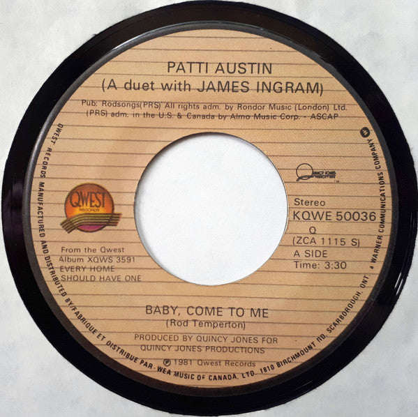 Patti Austin - Baby, Come To Me