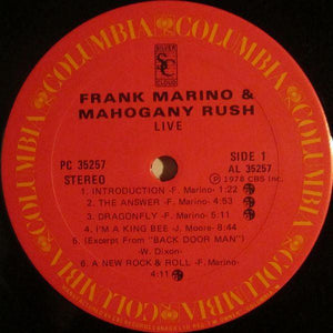 Frank Marino|Mahogany Rush - & Live 1978 - Quarantunes