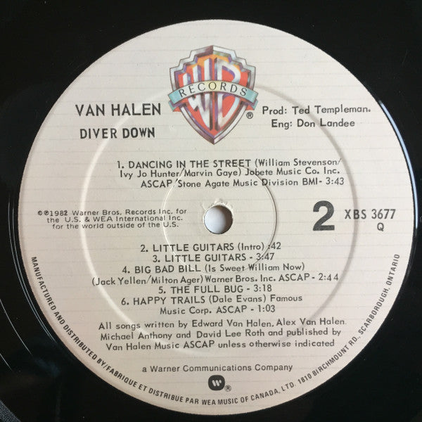 Van Halen - Diver Down