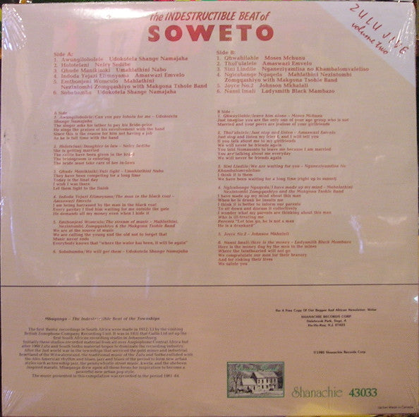 Various - The Indestructible Beat Of Soweto