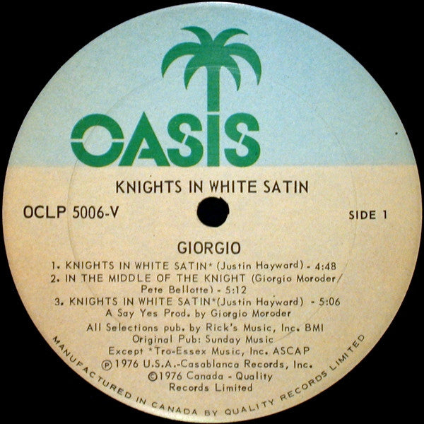 Giorgio Moroder - Knights In White Satin