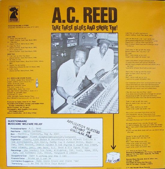 A.C. Reed And His Spark Plugs - Take These Blues And Shove 'Em! 1985 - Quarantunes