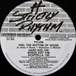 Tylon Washington - Feel The Rhythm Of House