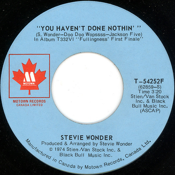 Stevie Wonder - You Haven't Done Nothin' / Big Brother