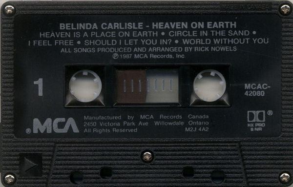 Belinda Carlisle - Heaven On Earth 1987 - Quarantunes