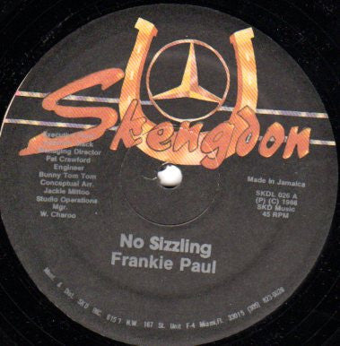 Frankie Paul - No Sizzling