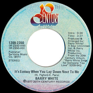 Barry White - It's Ecstasy When You Lay Down Next To Me 1977 - Quarantunes