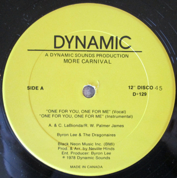 Byron Lee And The Dragonaires - One For You, One For Me