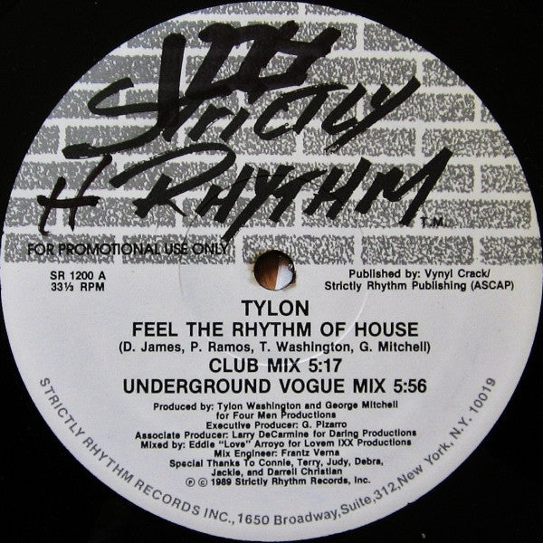 Tylon Washington - Feel The Rhythm Of House