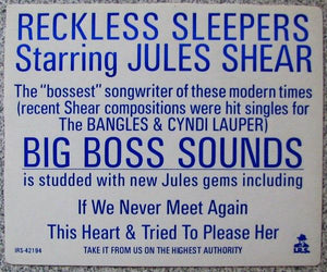 Reckless Sleepers - Big Boss Sounds 1988 - Quarantunes