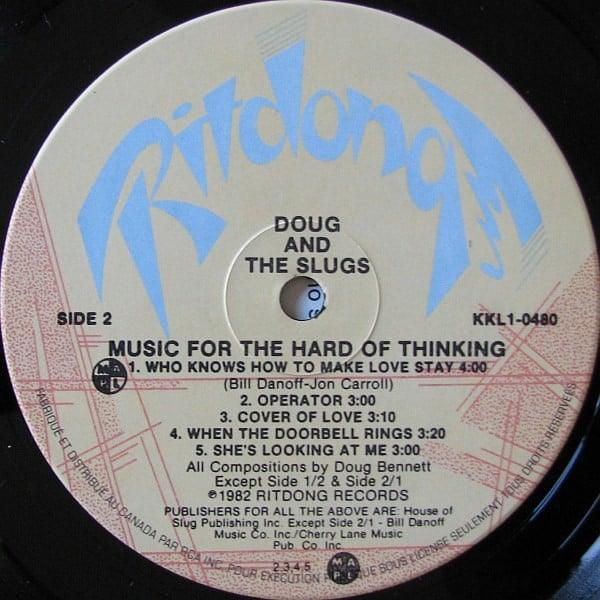 Doug And The Slugs - Music For The Hard Of Thinking 1982 - Quarantunes