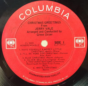 Jerry Vale - Christmas Greetings From Jerry Vale 1964 - Quarantunes