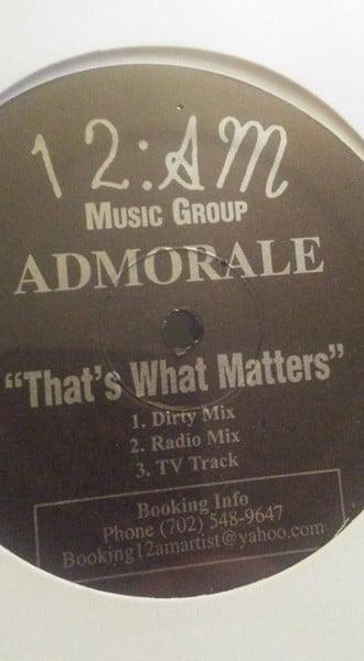 Admorale - That's What Matters - Quarantunes