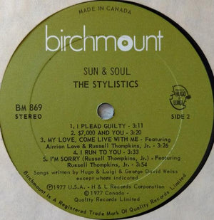 The Stylistics - Sun & Soul 1977 - Quarantunes