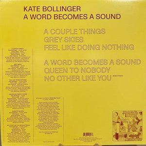 Kate Bollinger - A Word Becomes A Sound 2020 - Quarantunes