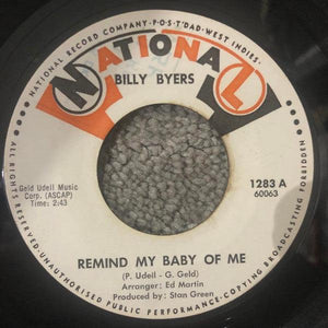 Billy Byers (2) - Remind My Baby Of Me / Just Once - Quarantunes