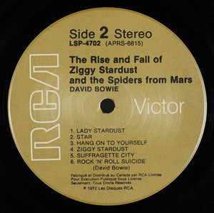 David Bowie - The Rise And Fall Of Ziggy Stardust And The Spiders From Mars (Blank label???) - Quarantunes