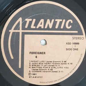 Foreigner - 4 1981 - Quarantunes