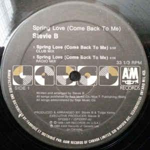 Stevie B - Spring Love (Come Back To Me) 1988 - Quarantunes